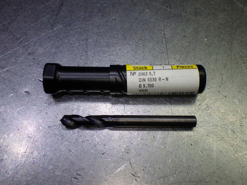 Guhring 5.7mm Carbide Stub Type N Drill 5.7mm Shank 9024630057000 (LOC2779B)