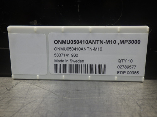 SECO Carbide Inserts QTY10 CNMU050410ANTN-M10 MP3000 (LOC2464)