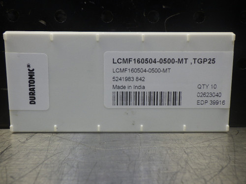 SECO Carbide Inserts QTY10 LCMF160504-0500-MT TGP25 (LOC2464)
