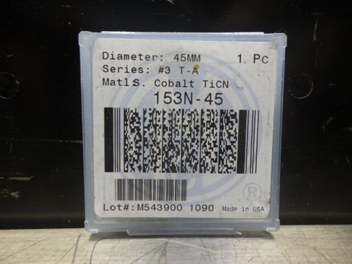 AMEC #3 T-A 45mm Cobalt Drill Insert 153N-45 (LOC280)
