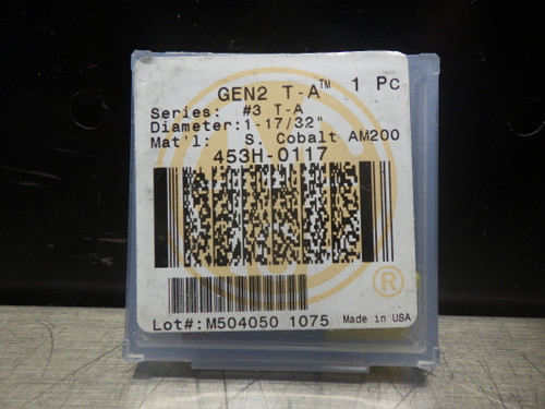 AMEC #3 T-A GEN2 1-17/32" Cobalt Drill Insert 453H-0117 (LOC2874B)