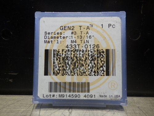 AMEC #3 T-A GEN2 1-13/16" Cobalt Drill Insert 433T-0126 (LOC2874B)