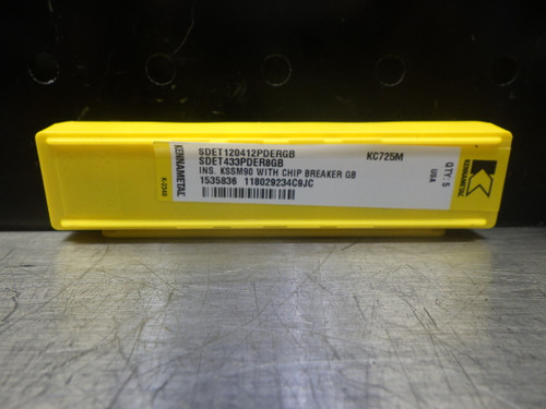 Kennametal Carbide Inserts QTY5 SDET120412PDERGB KC725M (LOC2963B)