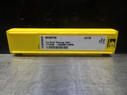 Kennametal Carbide Inserts QTY5 NG2047RK KC730 (LOC2963B)