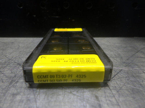 Sandvik Carbide Inserts QTY10 CCMT09T302-PF 4325 (LOC2963B)