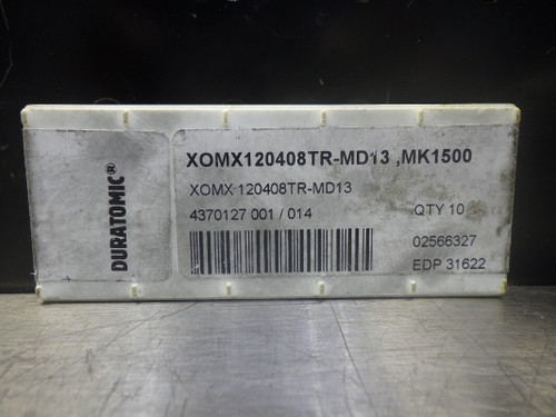 Seco Carbide Inserts QTY10 XOMX120408TR-MD MK1500 (LOC1393D)