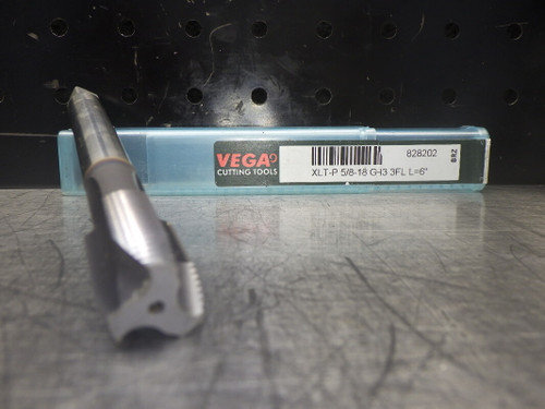 Vega XLT-P 5/8-18 GH3 3FL L=6" HSS Tap 9mm Shank 828202 (LOC1139A)