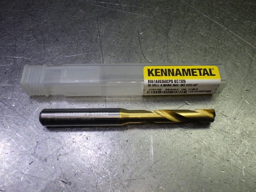 Kennametal Letter E (.25") 3xD Carbide Drill B051A06350CPG KC7325 (LOC923A)