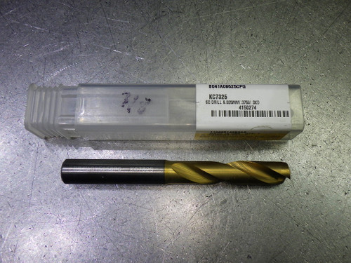 Kennametal 3/8" Carbide 3xD Drill 10mm Shank B041A09525CPG KC7325 (LOC923A)