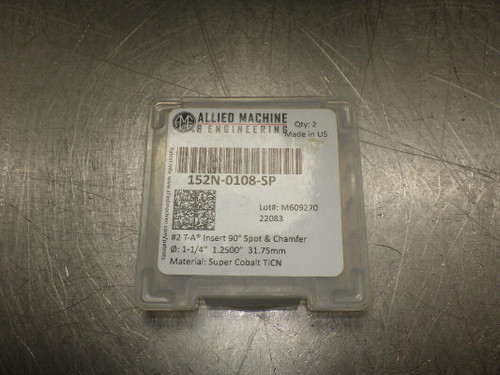 AMEC #2 T-A 1-1/4" HSS Drill Insert QTY2 152N-0108-SP (LOC845)