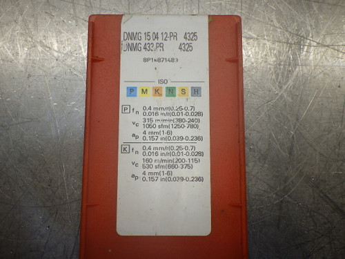 Sandvik Carbide Inserts QTY10 DNMG 433-PR 4325 (LOC1123C)