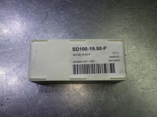 SECO 19.5mm Carbide Drill Tip Inserts QTY2 SD100-19.50-P (LOC87)