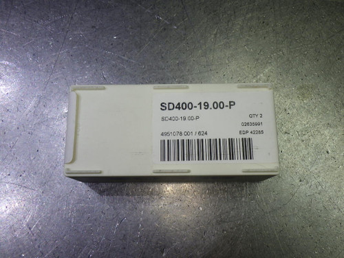 SECO 19mm Carbide Drill TIp Inserts QTY2 SD400-19.00-P (LOC87)