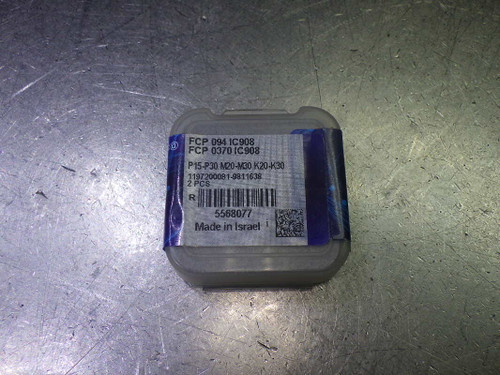 Iscar .37" Carbide Drill Tip Inserts QTY2 FCP 094 / FCP 0370 IC908 (LOC2144B)