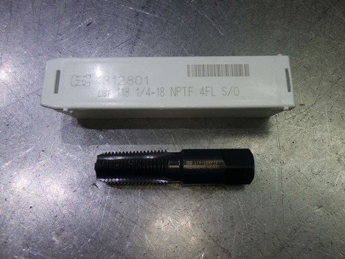 OSG 1/4-18 NPTF 4 Flute HSS Pipe Tap .421" Sq Shank 1312801 (LOC59)