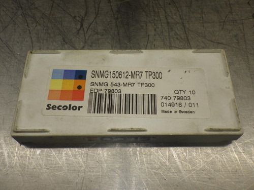 SECO Carbide Inserts QTY10 SNMG543-MR7 / SNMG150612-MR7 TP300 (LOC180)