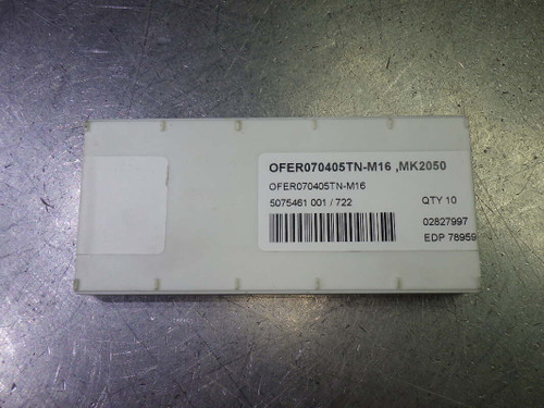 SECO Carbide Milling Inserts QTY10 OFER070405TN-M16 MK2050 (LOC59)