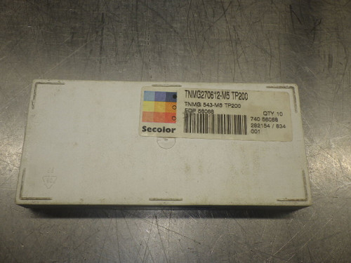 SECO Carbide Inserts QTY 10 TNMG 543-M5 / TNMG 270612-M5 TP200 (LOC143B)