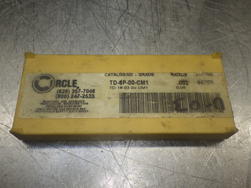 Circle Carbide Inserts QTY10 TD-6P-00-CM1 TD 16 03 00 CM1 (LOC178B)