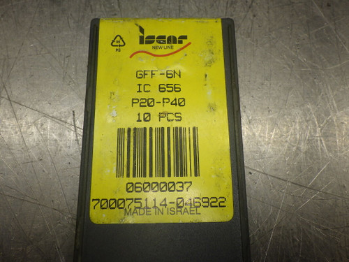ISCAR Carbide Inserts QTY10 GFF-6N IC 656 (LOC178B)