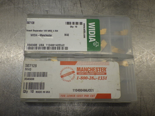 Widia / Manchester Carbide Grooving Inserts QTY10 507128 M40 (LOC178B)
