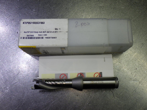 Kennametal 14.5-14.99mm Coolant Thru Drill 5/8" Shank KTIP0571R3SCF063 (LOC88B)