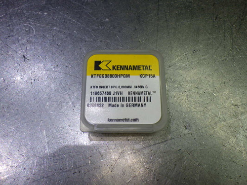 Kennametal 8.8mm Carbide Drill Tip Insert QTY1 KTFSS08800HPGM KCP15A (LOC88B)
