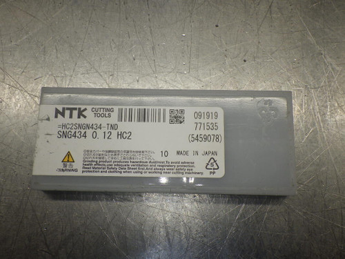 NTK Ceramic Inserts QTY10 SNG434 0.12 HC2 (LOC3418A)