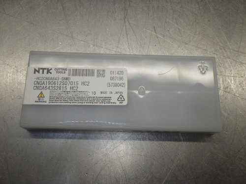 NTK Ceramic Inserts QTY10 CNGA6432S2815 / CNGA190612S07015 HC2 (LOC2952A)