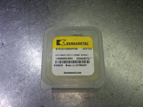 Kennametal 21.5mm Carbide Drill Tip Insert QTY1 KTFSS21500HPGM KCP15A (LOC1415A)
