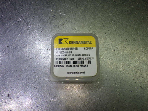 Kennametal 35/64" Carbide Drill Tip Insert QTY1 KTFSS05469HPG KCP15A (LOC1415A)