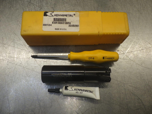 Kennametal 1" Coolant Thru Indexable Endmill 1" Shank KISR100AD160F4 (LOC23B)