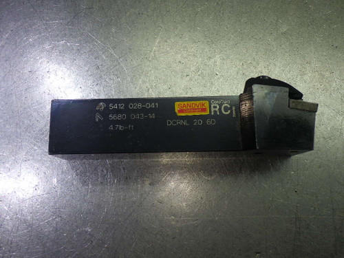Sandvik Indexable Lathe Toolholder 1.25" Shank DCRNL 20 6D (LOC30)