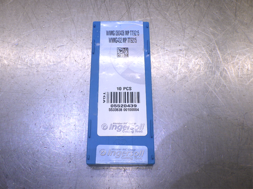 Ingersoll Carbide Inserts QTY10 WNMG432MP / WNMG080408MP TT9215 (LOC1074B)