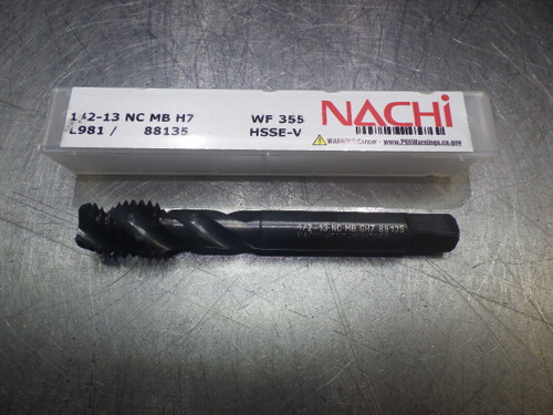 NACHI 1/2-13NCMBH7 WF355 3 Flute HSS Spiral Flute Tap 88135 (LOC1043A)