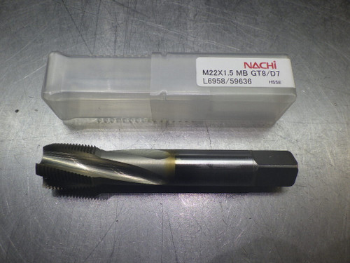 NACHI M22X1.5MBGT8/D7 4 Flute HSS Spiral Flute Tap 59636 (LOC1008D)