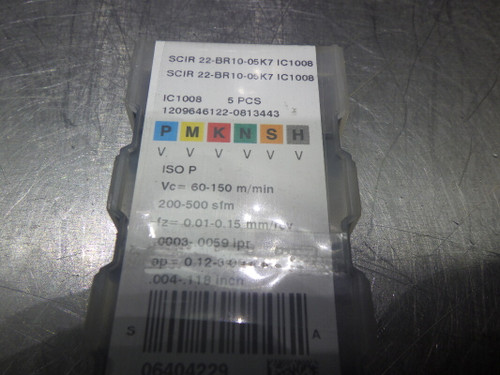ISCAR Carbide Inserts QTY10 SCIR22-BR10-05K7 IC1008  (LOC1042B)