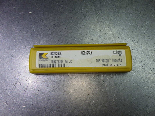 Kennametal Carbide Grooving Inserts QTY5 NG2125LK KC5010 (LOC2028A)