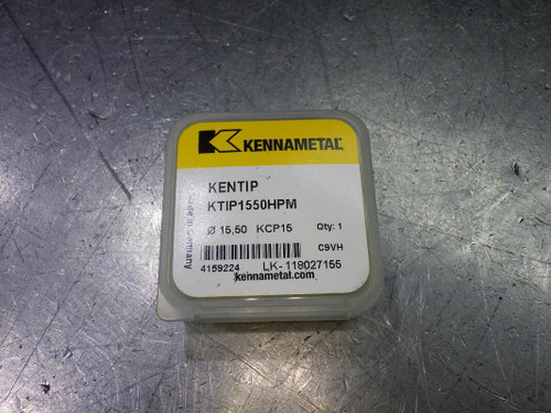 Kennametal 15.5mm Carbide Drill Tip Insert QTY1 KTIP1550HPM KCP15 (LOC848B)