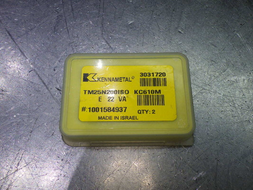 Kennametal Carbide Thread Mill Inserts QTY2 TM25N200ISO KC610M (LOC1405B)