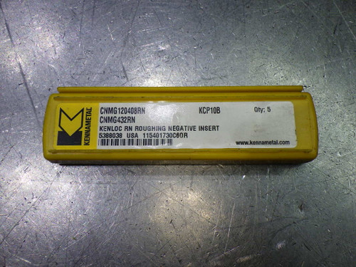 Kennametal Carbide Roughing Inserts QTY5 CNMG432RN/CNMG120408RN KCP10B (LOC1405B)