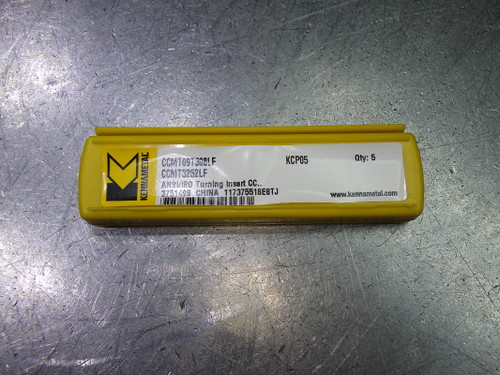 Kennametal Carbide Inserts QTY5 CCMT3252LF/CCMT09T308LF KCP05 (LOC378B)