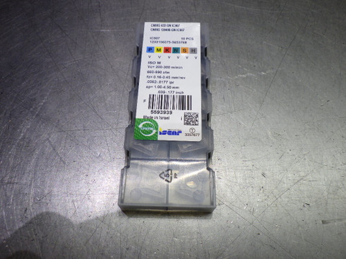 ISCAR Carbide Inserts QTY10 CNMG432-GN / CNMG120408-GN IC907 (LOC51)