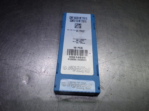 Ingersoll Carbide Inserts QTY10 CCMT21.52MT / CCMT060208MT TT8115 (LOC113A)