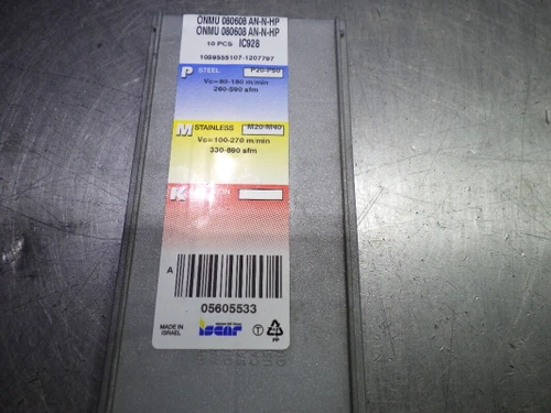 ISCAR Inserts QTY10 ONMU080608AN-N-HP IC928 (LOC118A)