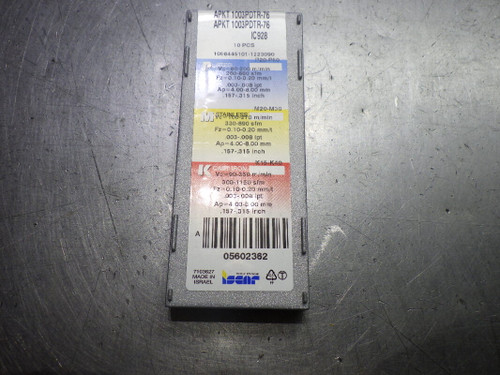ISCAR Carbide Inserts QTY10 APKT1003PDTR-76 IC928 (LOC118A)