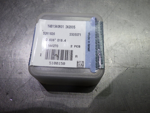 ISCAR 15.4mm Drill Tip Inserts QTY2 YAB1540R01 IN2005 (LOC323B)