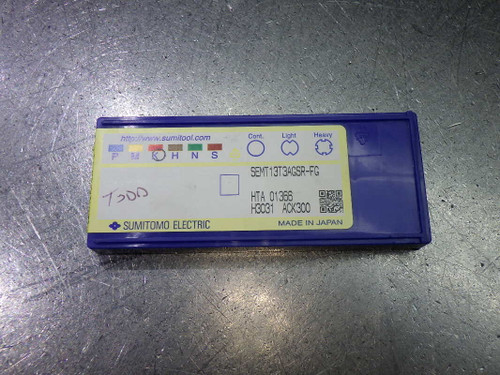 Sumitomo Carbide Inserts QTY10 SEMT13T3AGSR-FG ACK300 (LOC986A)