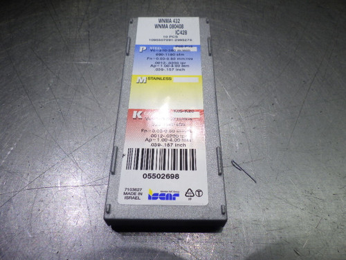 ISCAR Carbide Inserts QTY10 WNMA432 / WNMA080408 IC428 (LOC826)