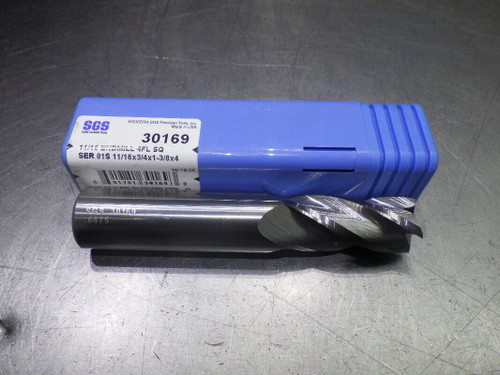 Kyocera SGS 11/16" 4 Flute Carbide Endmill 3/4" Shank 30169 (LOC1104A)